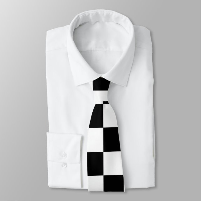 Minimalistisk Retro Rutig – Monokrom Streetwear Slips (Bunden)