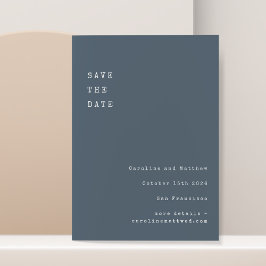 Minimalistisk Retro-skrivmaskin-teckensnitt Bröllo Spara Datumet