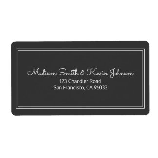 Minimalistisk Returadress av enkel böjlig skript Fraktsedel