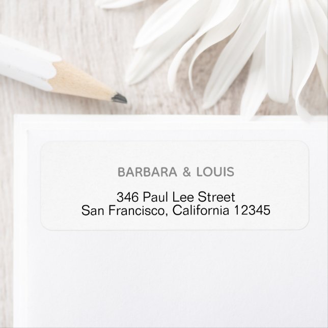 minimalistisk returadress etikett (Insitu)