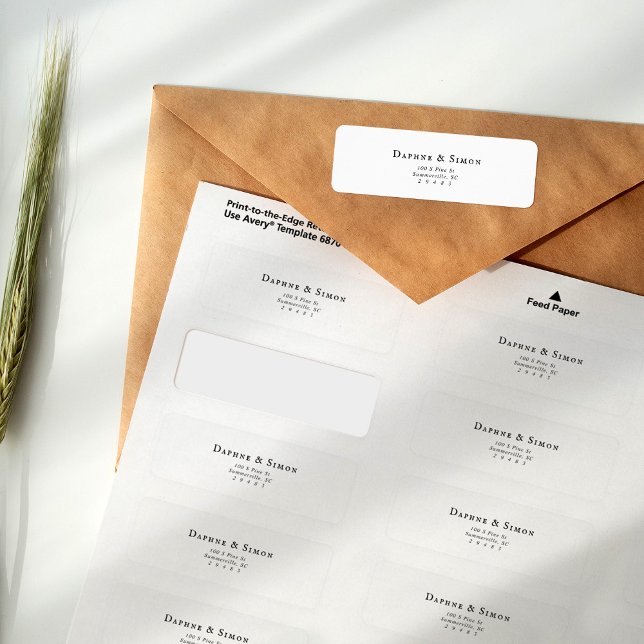 Minimalistisk Returadress Etikett (Skapare uppladdad)