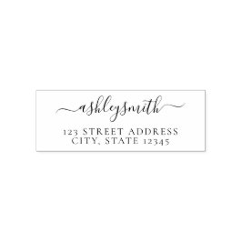 Minimalistisk Returadress för elegant Självfärgande Stämpel