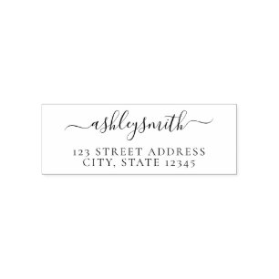 Minimalistisk Returadress för elegant Självfärgande Stämpel