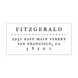 Minimalistisk Returadress för Rustic Typografi Stämpel