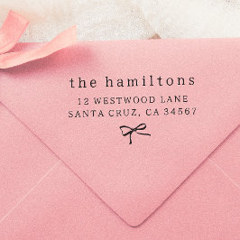 Minimalistisk Returadress i Hand plockade-gruvan Stämpel