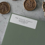 Minimalistisk Returadress i Typografi-familjen Etikett<br><div class="desc">Dessa minimalistiska returetiketter för typografi är perfekter för ett enkelt bröllop. Den moderna romantiska designen har klassisk svartvit typografi. Anpassade i alla färg. Behålla designen enkel och elegant, som den är, eller anpassa den genom att lägga till egna bilder och teckningar. Dessa etiketter kan användas för julkort, partiinbjudningar, speciella evenemang...</div>