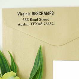 Minimalistisk Returadress-självinkande Frimärke Självfärgande Stämpel