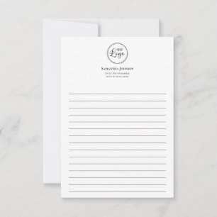 Minimalistisk riktad Logotyp för små företag Anteckningskort