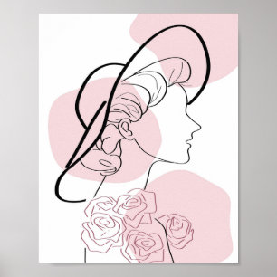 Minimalistisk Ro Kvinnor Modern Snyggt Poster