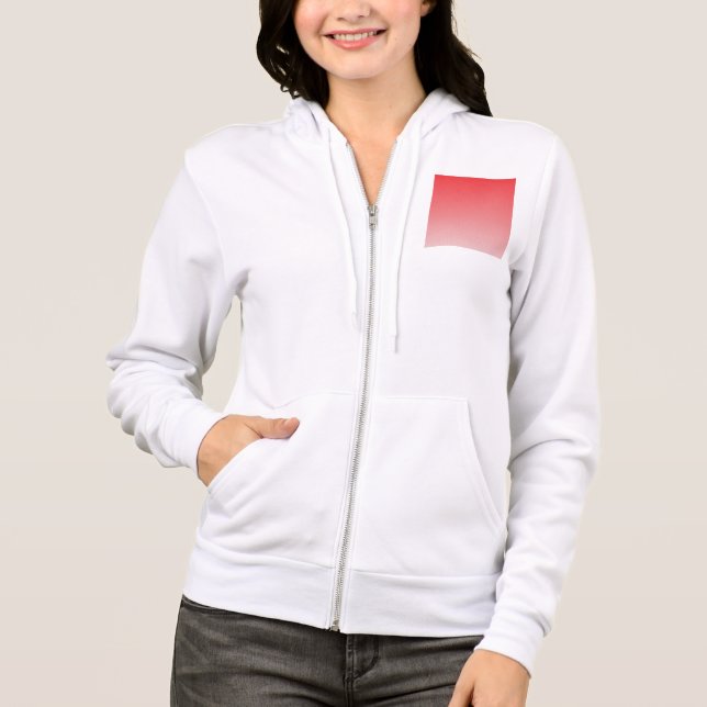 Minimalistisk röd gradient hoodie | Premium street T Shirt (Framsida)