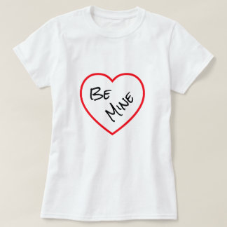 Minimalistisk Röd Hjärtas Min Valentine Hjärtans D T Shirt