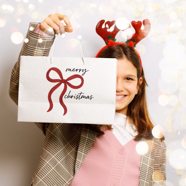 Minimalistisk röd slinga God Jul  (Skapare uppladdad)
