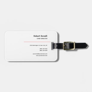 Minimalistisk röd svart, vit modern bagagebricka