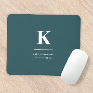 Minimalistisk röktrök Grönt Modern stor inledande Musmatta