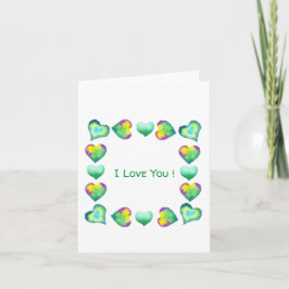 Minimalistisk romantisk i Kärlek You Valentine Day Anteckningskort