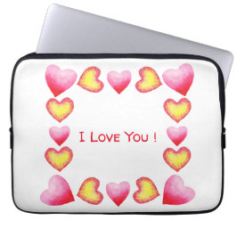 Minimalistisk romantisk i Kärlek You Valentine Day Laptop Fodral
