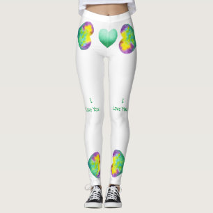 Minimalistisk romantisk i Kärlek You Valentine Day Leggings