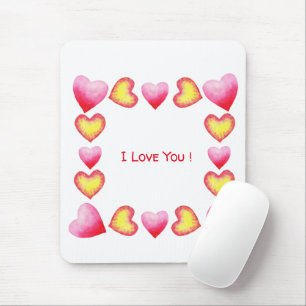 Minimalistisk romantisk i Kärlek You Valentine Day Musmatta