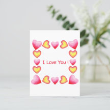 Minimalistisk Romantisk Jag älskar dig Alla hjärta