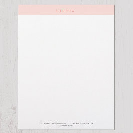 Minimalistisk Rosa 2-ton Brevhuvud