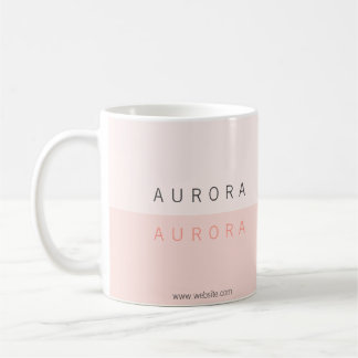 Minimalistisk Rosa 2-ton Kaffemugg