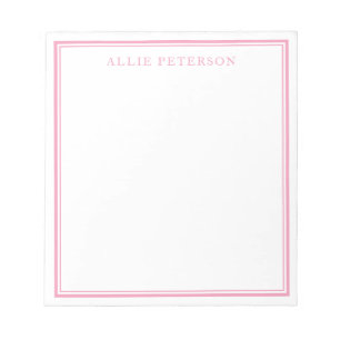 Minimalistisk Rosa - Anteckningar Anteckningsblock