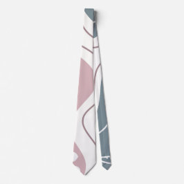 Minimalistisk Rosa Aqua och White Neck Tie Slips