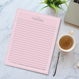 Minimalistisk Rosa av professionell Anteckningsblock