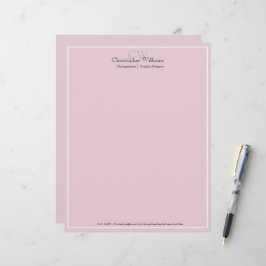 Minimalistisk Rosa av professionell Brevhuvud