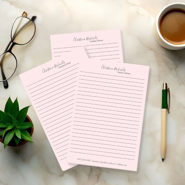 Minimalistisk Rosa av snyggt Post-it Block (Skapare uppladdad)