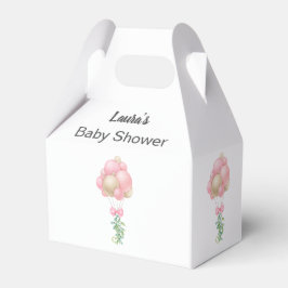 Minimalistisk Rosa Balloons Girl Baby Shower Presentaskar