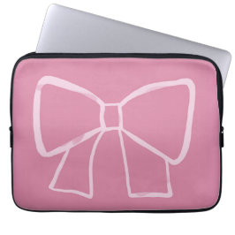 Minimalistisk Rosa Bow Laptop Fodral