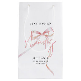 Minimalistisk Rosa Bow Tiny human Shindig Baby Sho