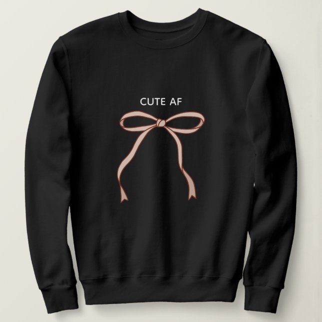 Minimalistisk Rosa Coquette Band Rosett T Shirt (Design framsida)