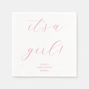 Minimalistisk Rosa Det är en liten babyskugga. Pappersservett