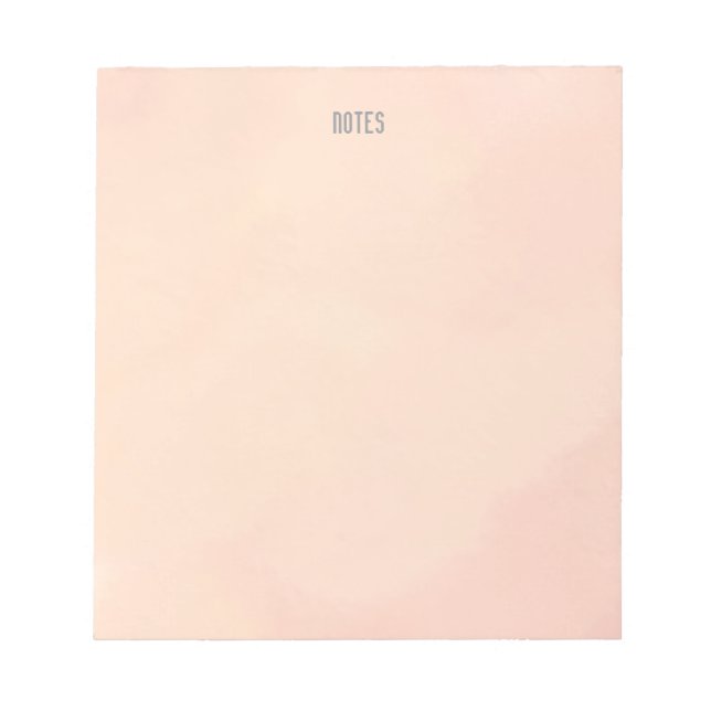 Minimalistisk Rosa för stänk-lärare Anteckningsblock (Framsida)