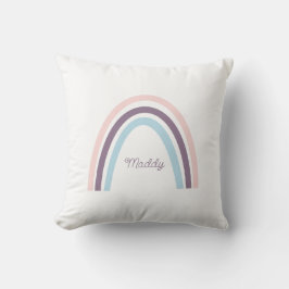 Minimalistisk Rosa Lila Blue Boho Rainbow Kudde