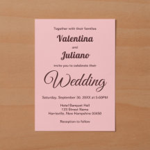 Minimalistisk Rosa Med Mörk Burgunderfärgad Text B