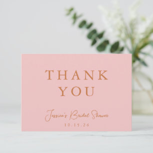 Minimalistisk Rosa-Möhippa, platta Tack Kort