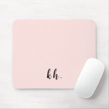 Minimalistisk rosa monogram initialer