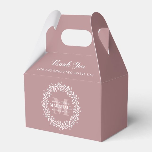 Minimalistisk Rosa Nyligen använt par andningsmono Presentaskar (Framsidan Sidan)