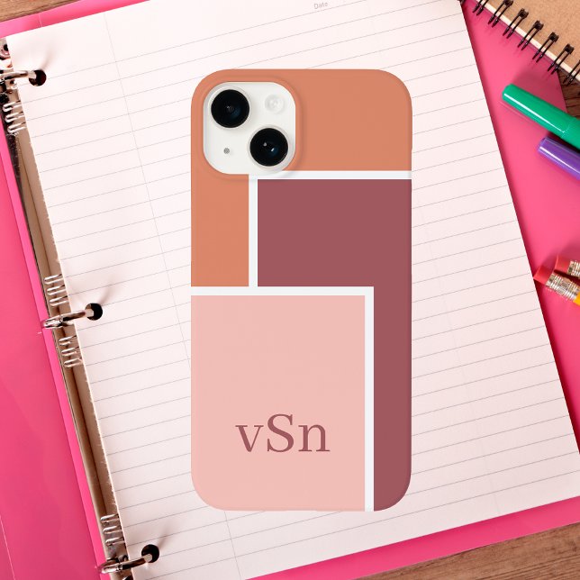 Minimalistisk  Rosa och persikofärgblock (Skapare uppladdad)