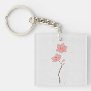 Minimalistisk Rosa Sakura Körsbärsblomster Blommig