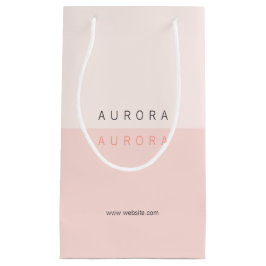 Minimalistisk rosa tvåtons visitkort