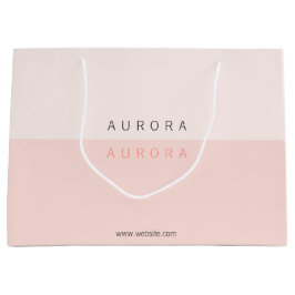 Minimalistisk rosa tvåtons visitkort