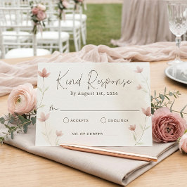 Minimalistisk rosablommig elegant trädgårdshustru OSA kort