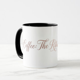 MINIMALISTISK ROSÉGULD KAFFERITUAL CITERAD ESTETIK MUGG