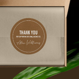 Minimalistisk rund Logotyp - Business Packcker-eti Runt Klistermärke