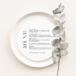 Minimalistisk rundtur i Bröllop på midmeny Inbjudningar<br><div class="desc">Harlow Collection - en perfekt blandning av ren sofistikering och modernt luft. Det är designat med ett modernt skript som exuderar stil och elegans. Varje produkt i samlingen är genomtänkt utformad för att visa ett utseende som är både tidlöst och trendlöst.</div>