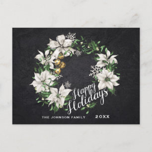 Minimalistisk Rustic God jul Hälsning Helgdag Vykort
